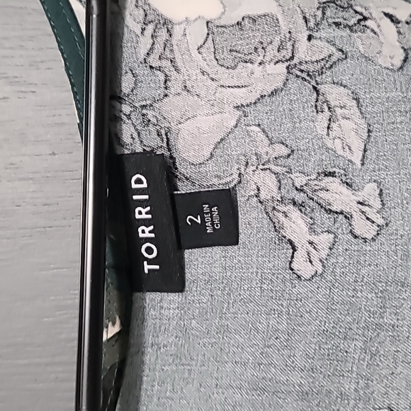 Torrid Fit and Flare Floral Blouse - Picture 2 of 3